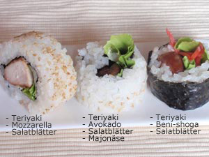 sushi Futo-Maki_Teriyaki H&uuml;hnchen